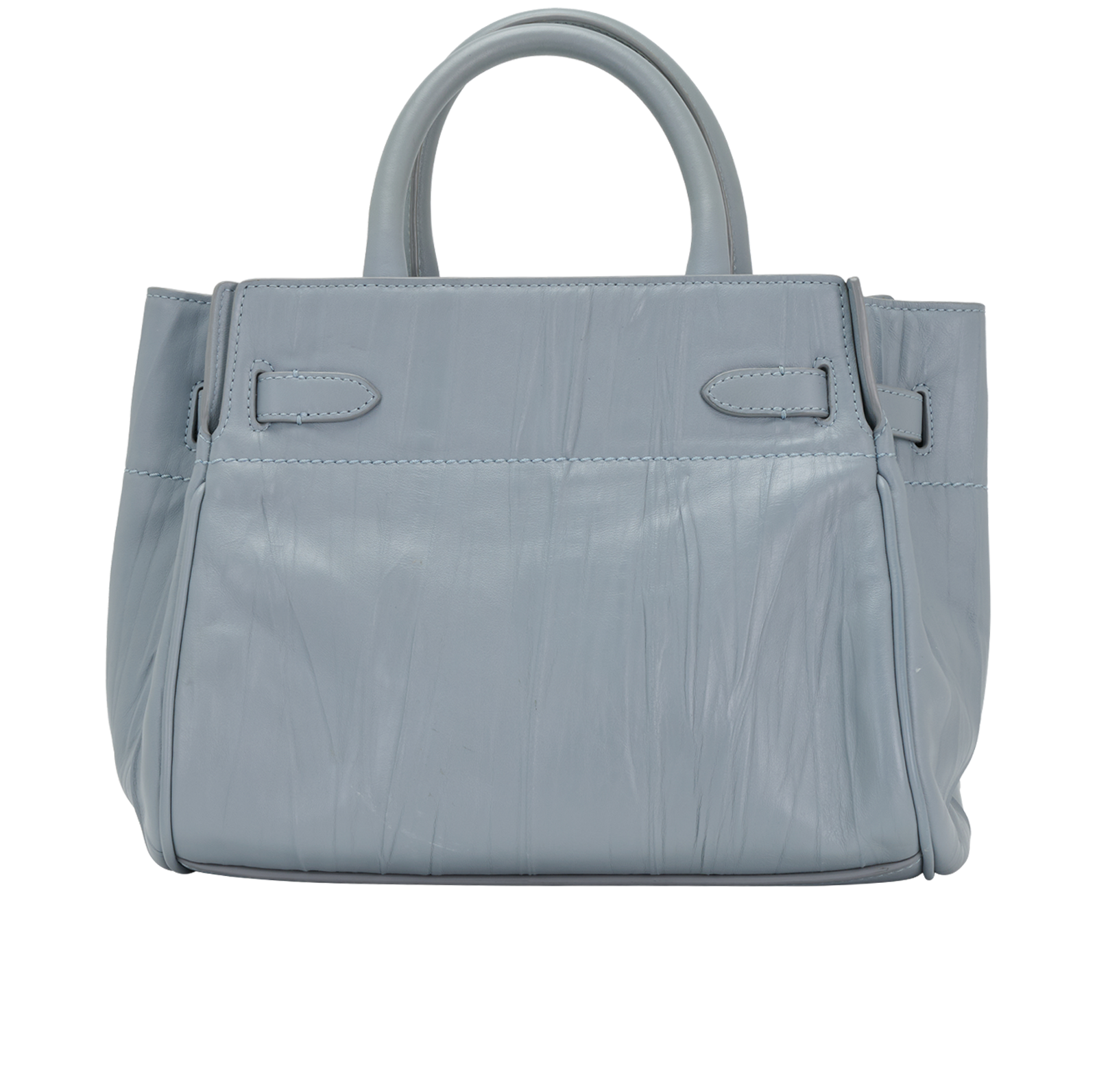 Medium Bayswater, &pound;450, Handbags, Blue, Leather, Back view